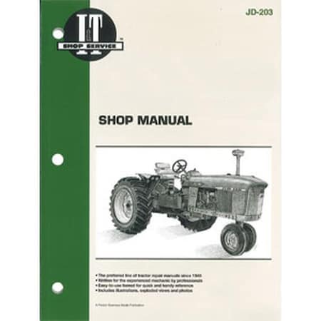 Aftermarket JD203 Fits IAndT Shop Manual Fits John Deere 3010 3020 4000 4010 4020 JD203